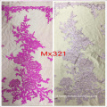 Pink Flower Lace Embroidery Material for Dress